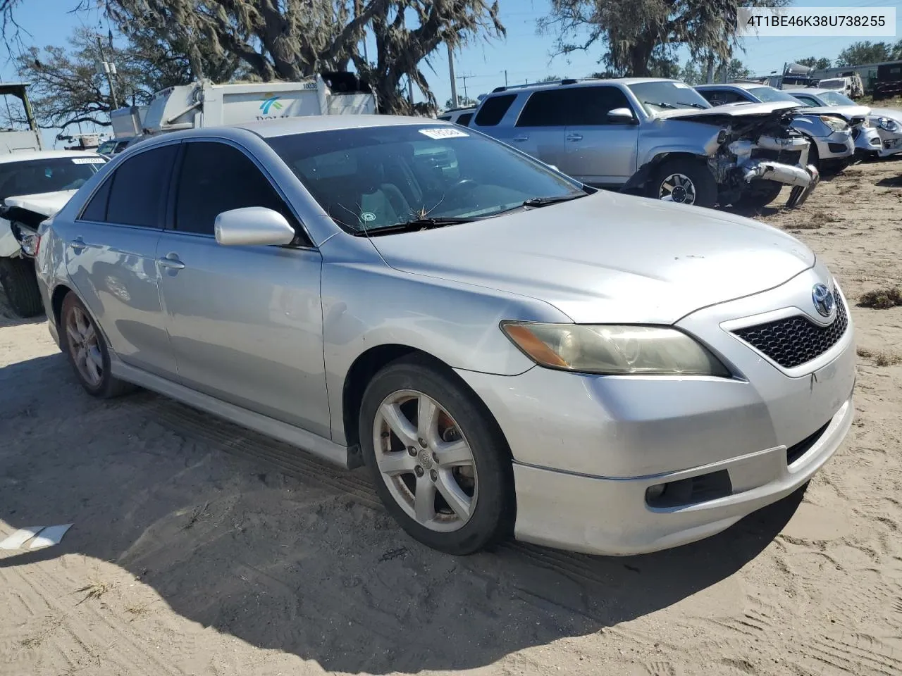 2008 Toyota Camry Ce VIN: 4T1BE46K38U738255 Lot: 77812464