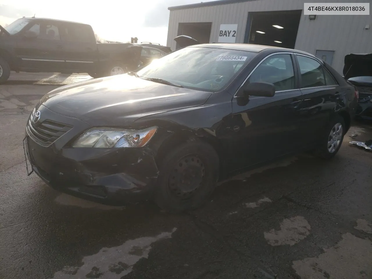 2008 Toyota Camry Ce VIN: 4T4BE46KX8R018036 Lot: 78085434