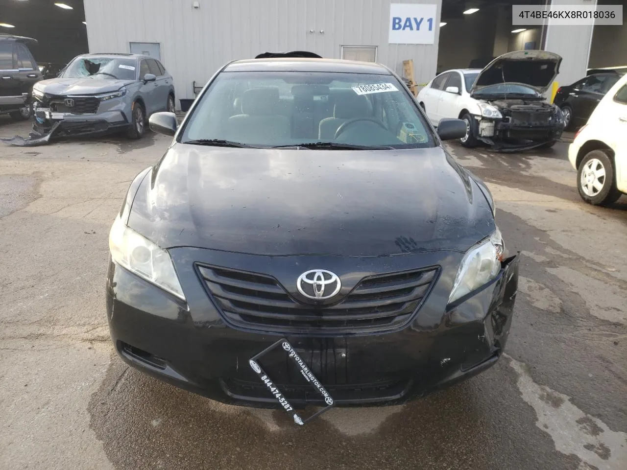 2008 Toyota Camry Ce VIN: 4T4BE46KX8R018036 Lot: 78085434