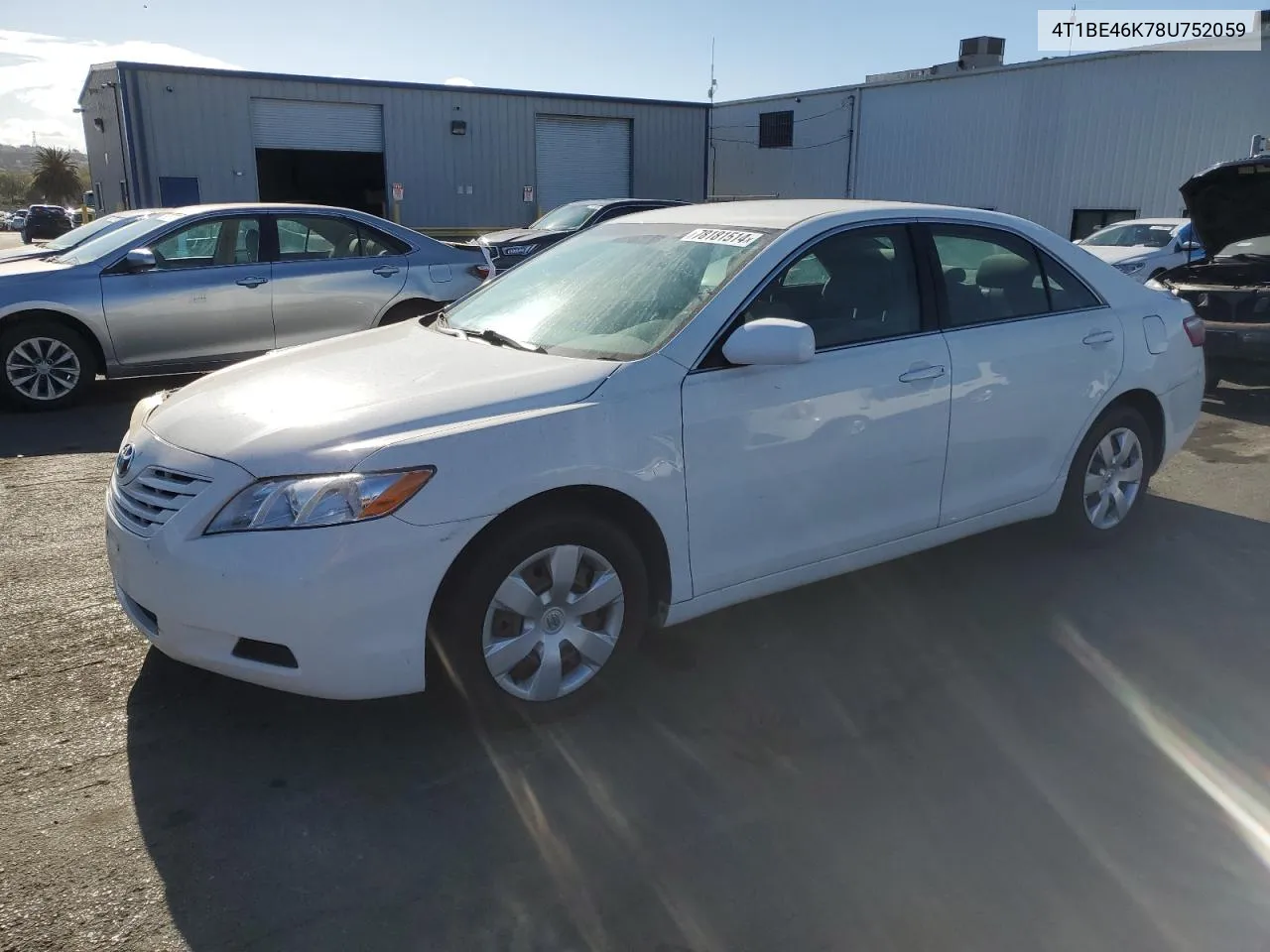 2008 Toyota Camry Ce VIN: 4T1BE46K78U752059 Lot: 78181514