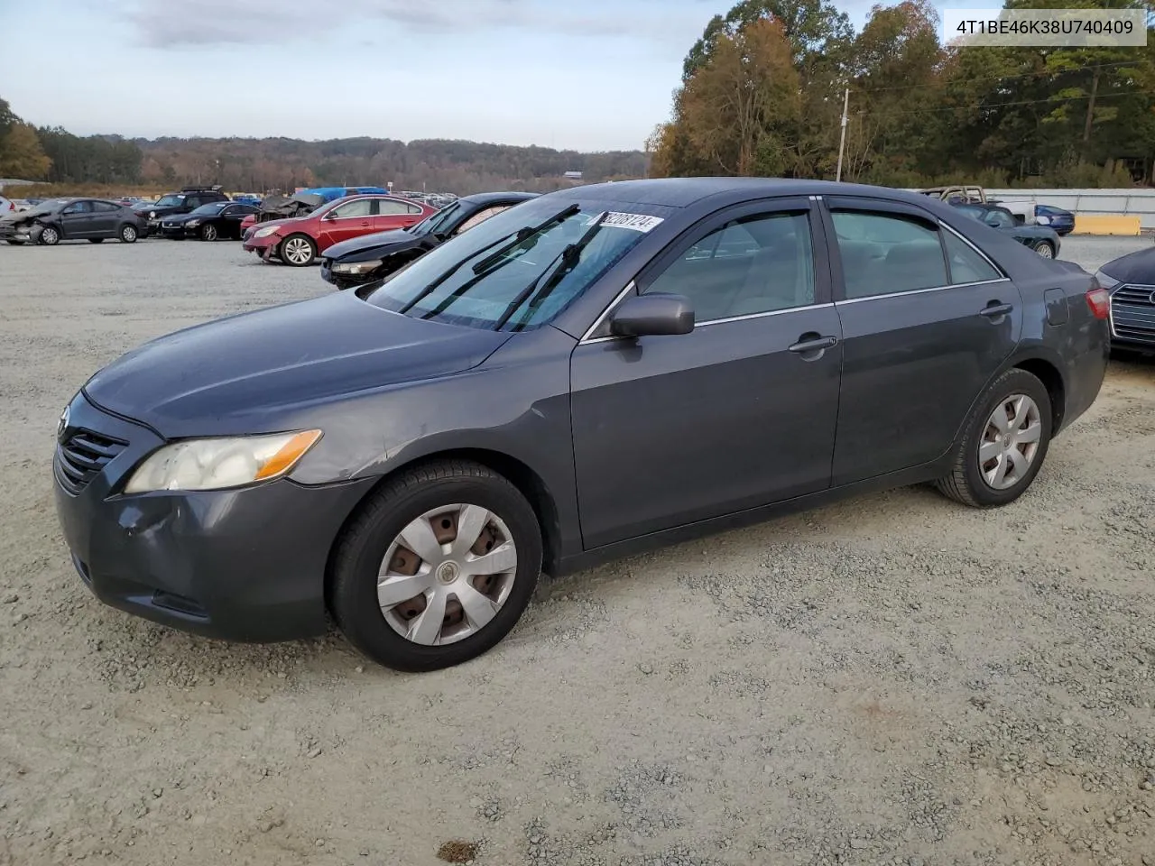 2008 Toyota Camry Ce VIN: 4T1BE46K38U740409 Lot: 78208124