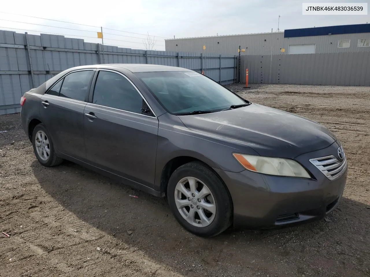 2008 Toyota Camry Le VIN: JTNBK46K483036539 Lot: 78372634