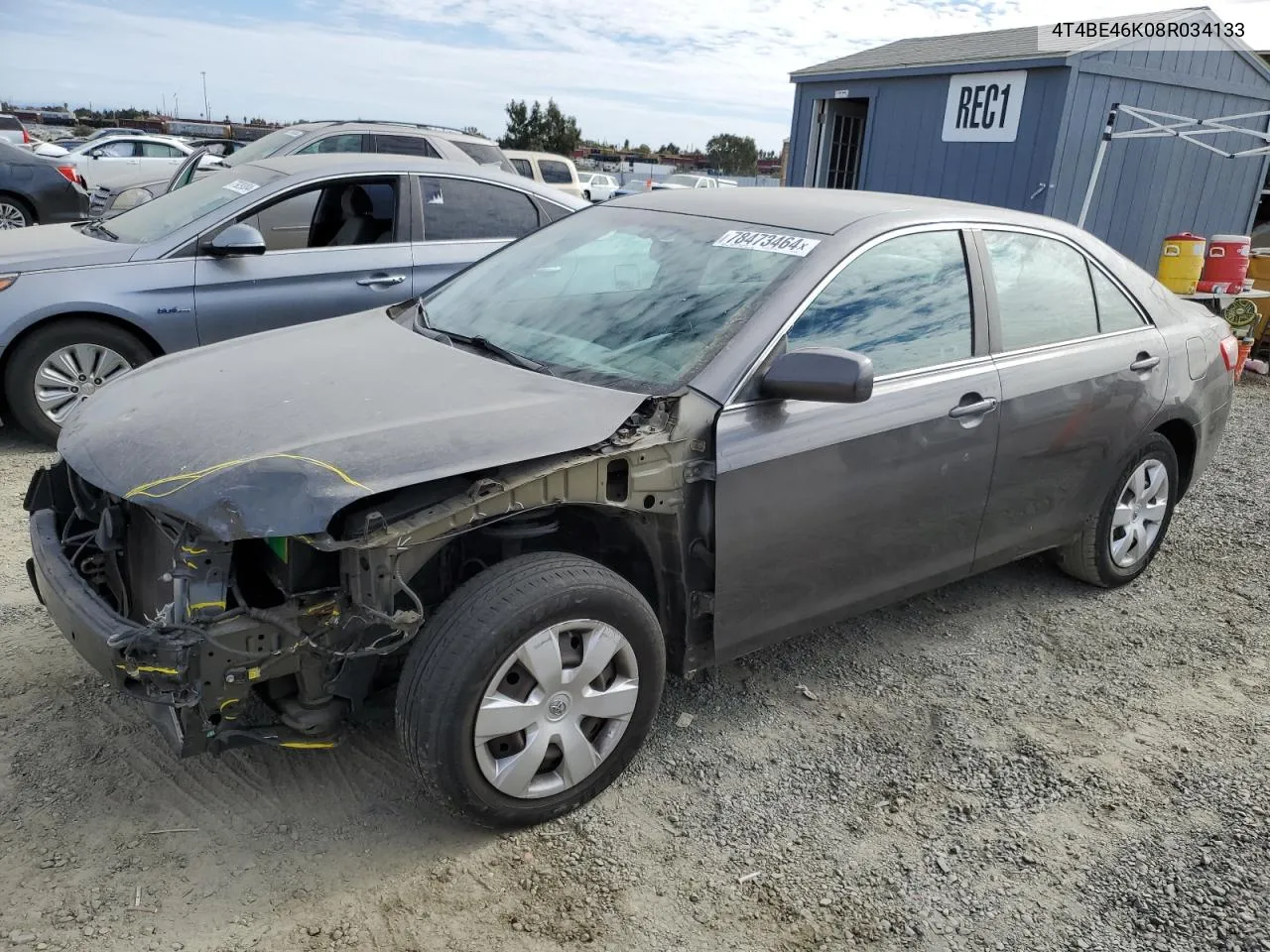 2008 Toyota Camry Ce VIN: 4T4BE46K08R034133 Lot: 78473464