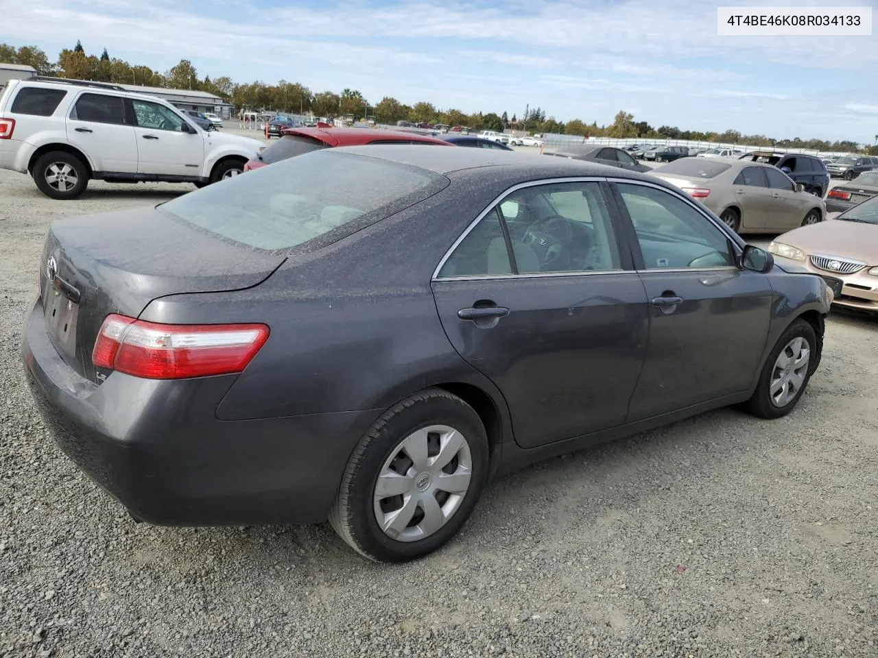 2008 Toyota Camry Ce VIN: 4T4BE46K08R034133 Lot: 78473464