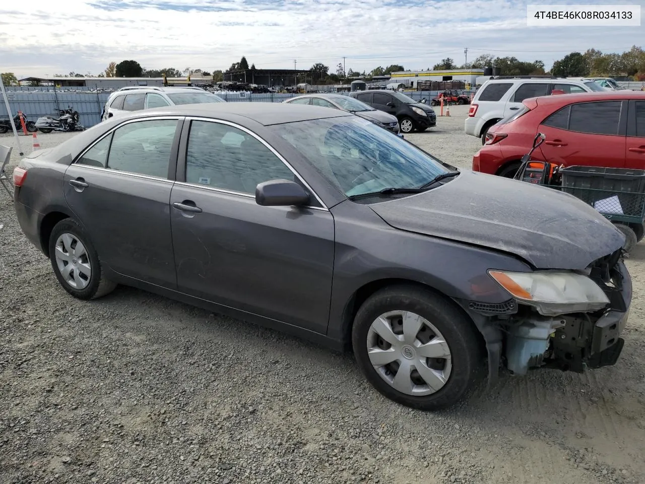 2008 Toyota Camry Ce VIN: 4T4BE46K08R034133 Lot: 78473464