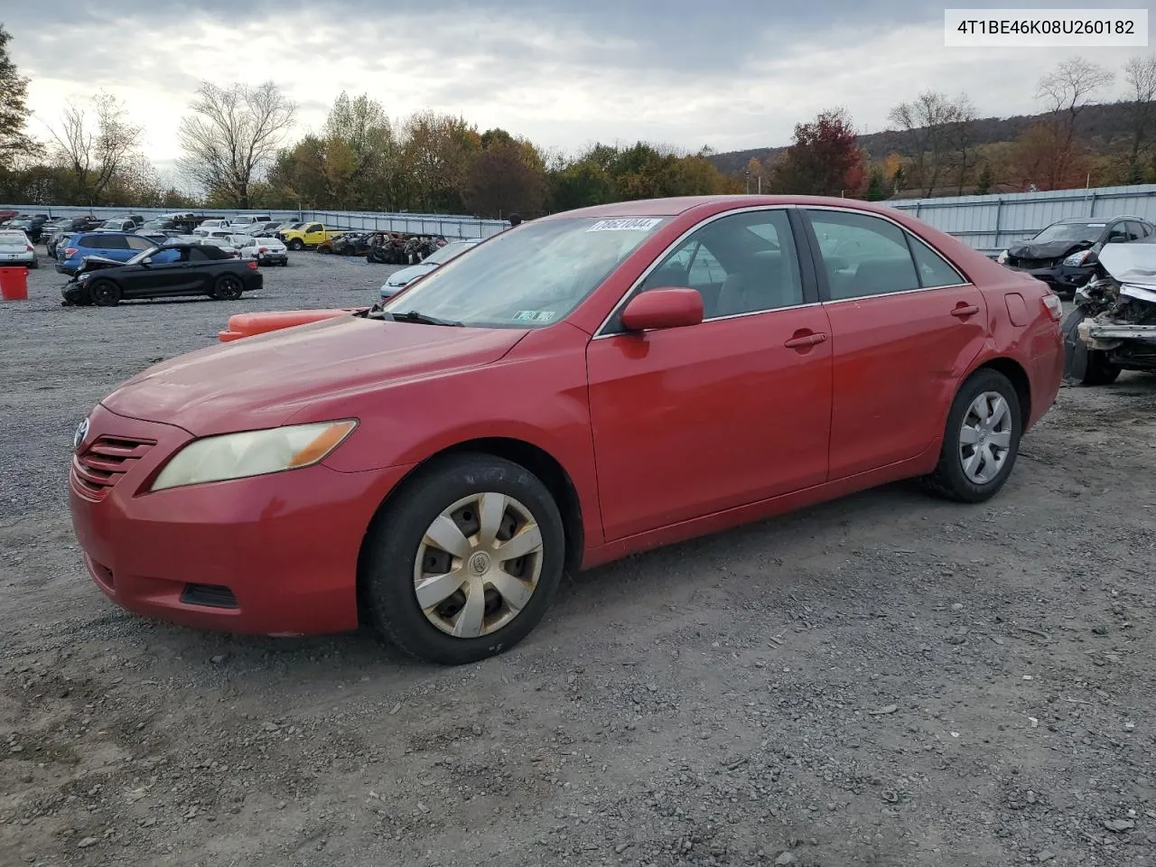 4T1BE46K08U260182 2008 Toyota Camry Ce