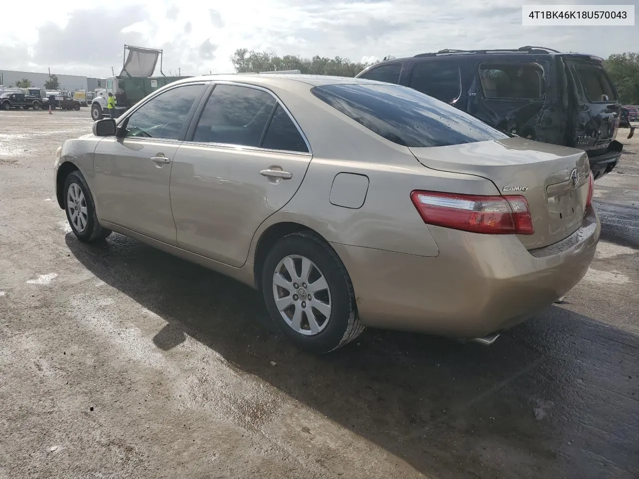 2008 Toyota Camry Le VIN: 4T1BK46K18U570043 Lot: 78646674