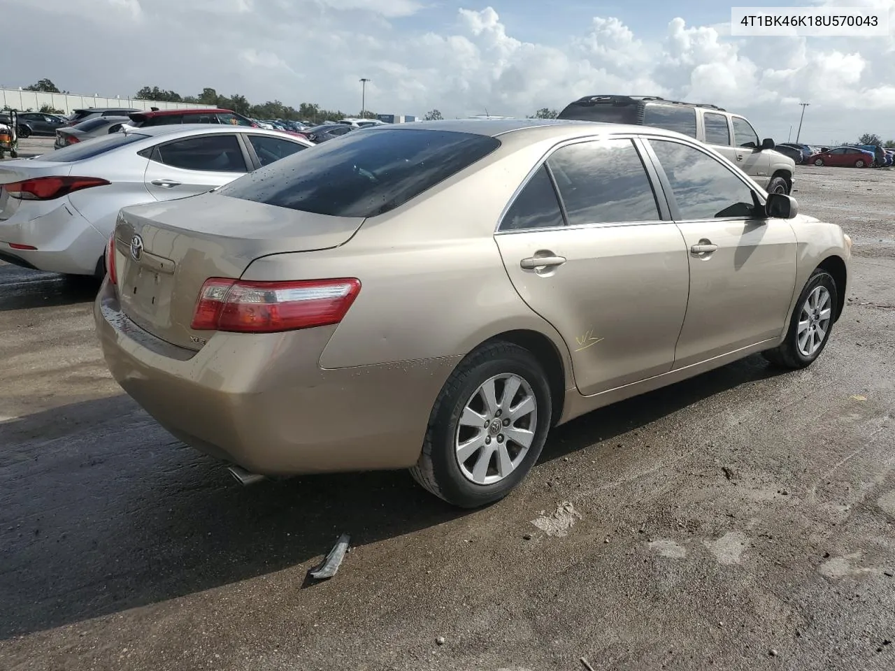 2008 Toyota Camry Le VIN: 4T1BK46K18U570043 Lot: 78646674