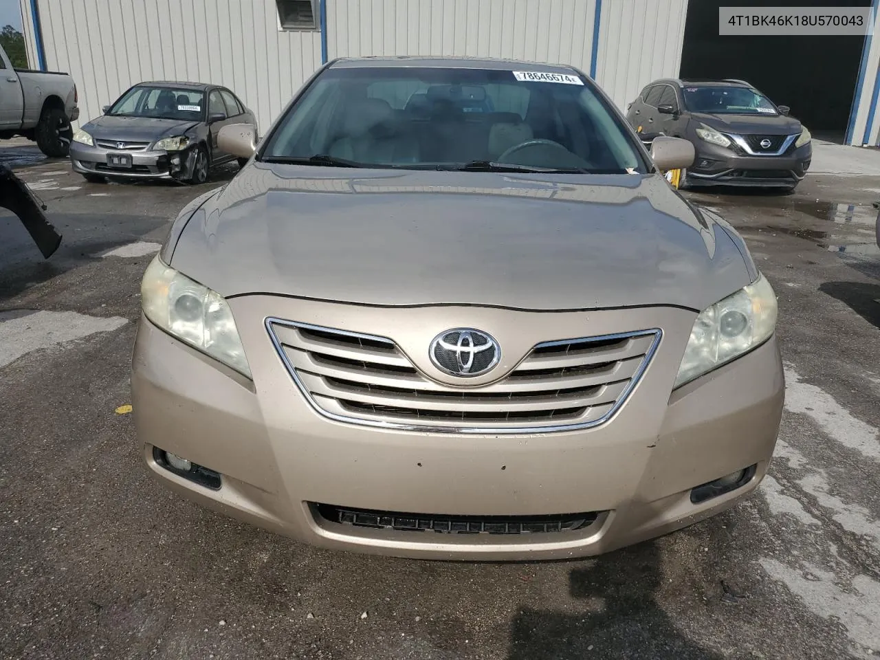 2008 Toyota Camry Le VIN: 4T1BK46K18U570043 Lot: 78646674