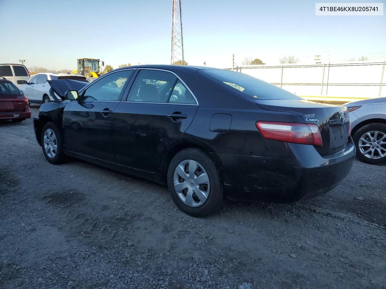 2008 Toyota Camry Ce VIN: 4T1BE46KX8U205741 Lot: 78742194