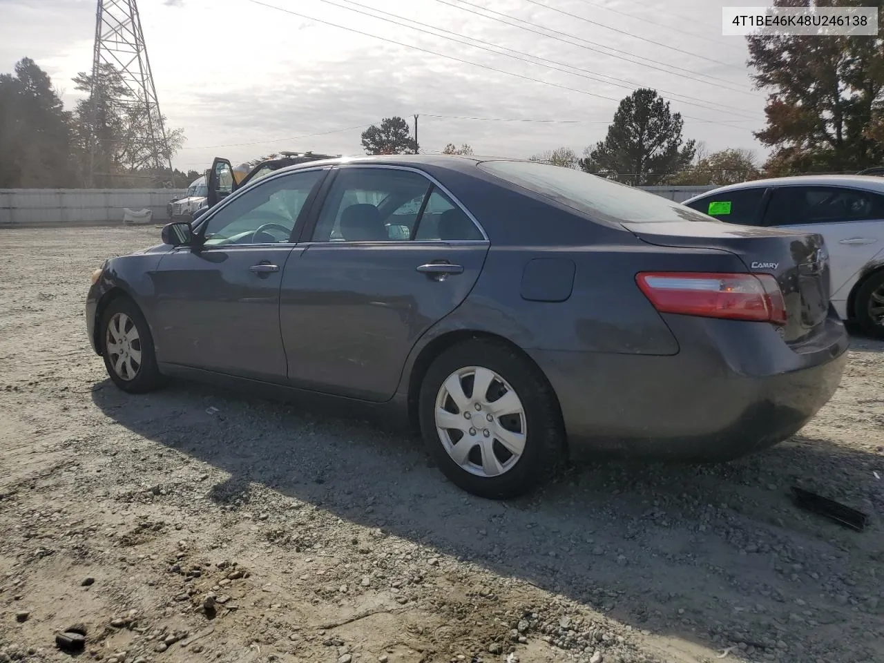 2008 Toyota Camry Ce VIN: 4T1BE46K48U246138 Lot: 78873854