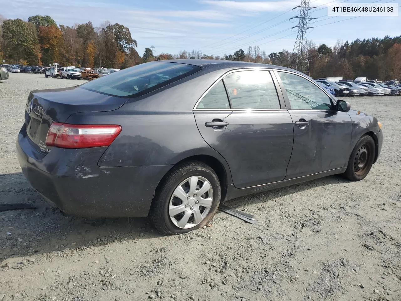 2008 Toyota Camry Ce VIN: 4T1BE46K48U246138 Lot: 78873854