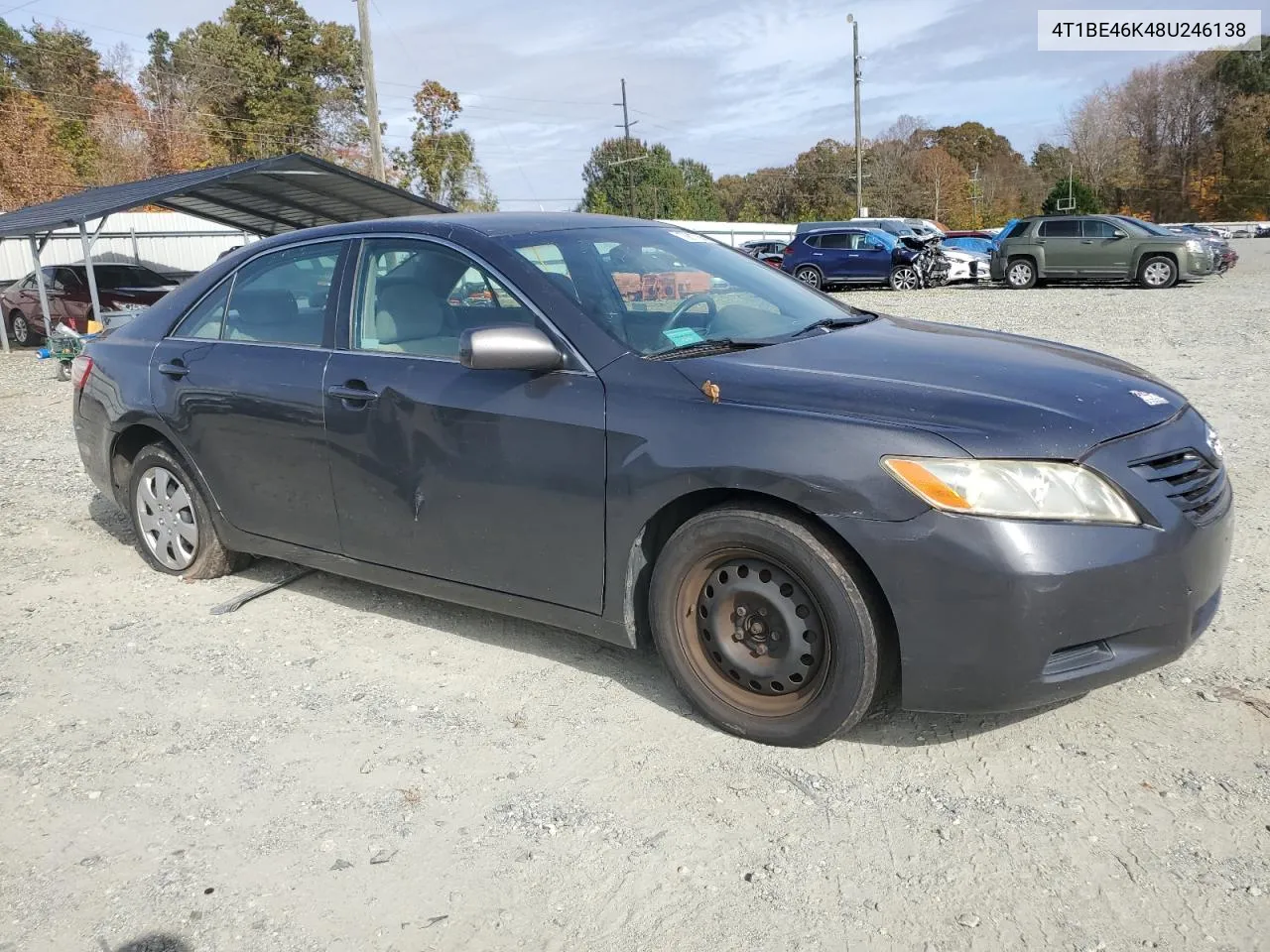 2008 Toyota Camry Ce VIN: 4T1BE46K48U246138 Lot: 78873854