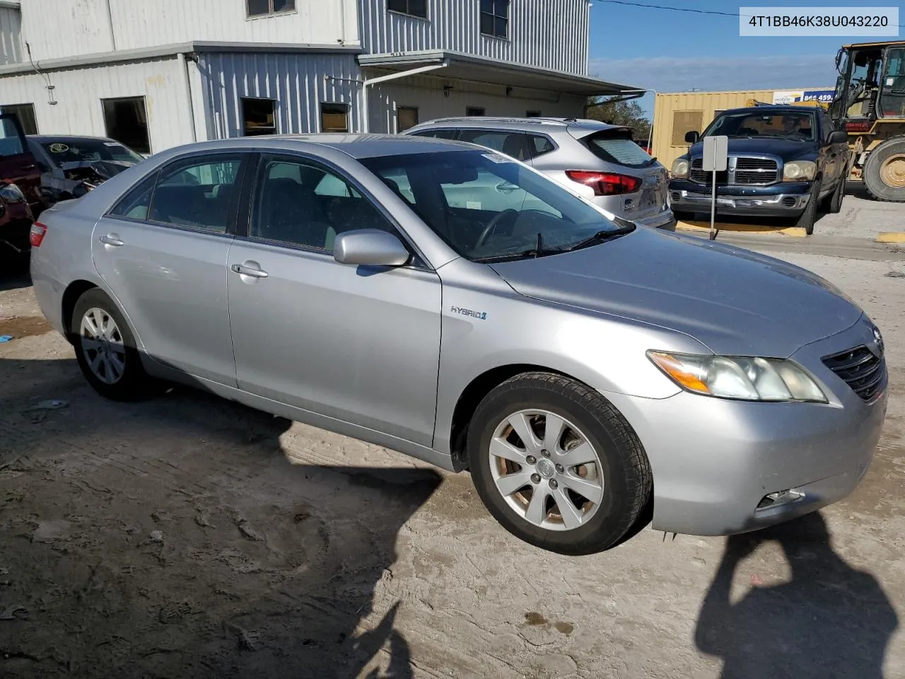 2008 Toyota Camry Hybrid VIN: 4T1BB46K38U043220 Lot: 78942904