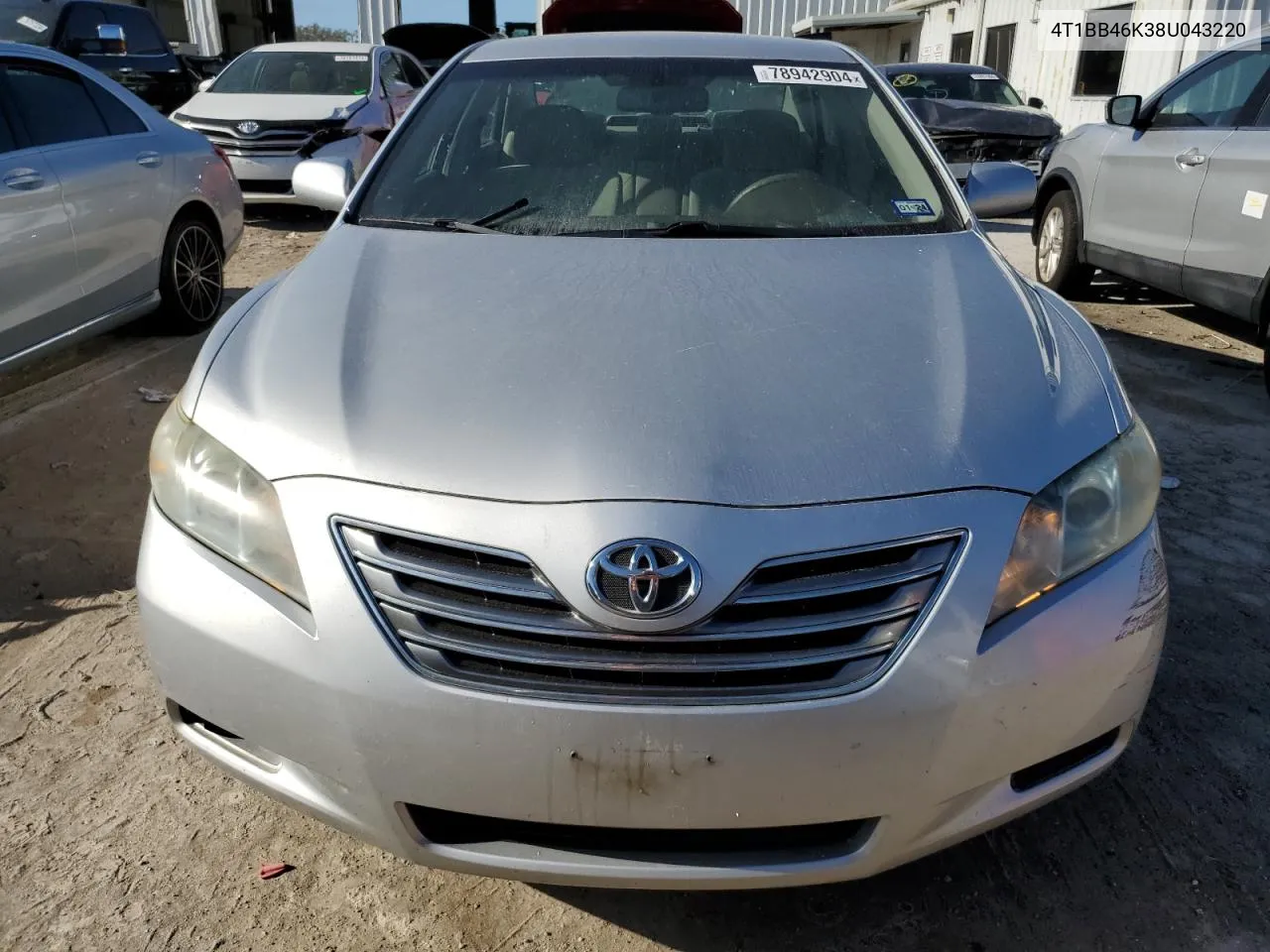 2008 Toyota Camry Hybrid VIN: 4T1BB46K38U043220 Lot: 78942904