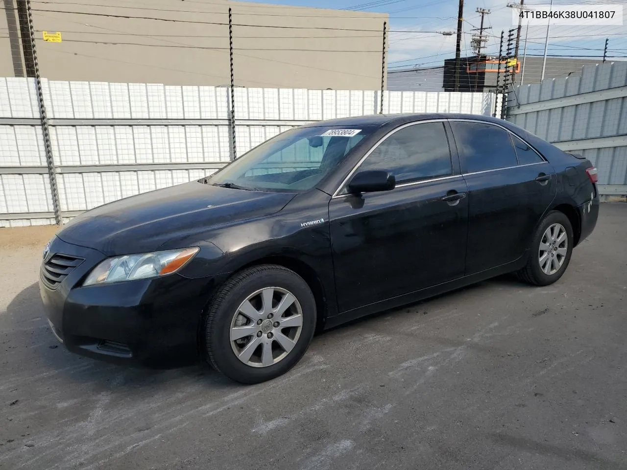 2008 Toyota Camry Hybrid VIN: 4T1BB46K38U041807 Lot: 78953804