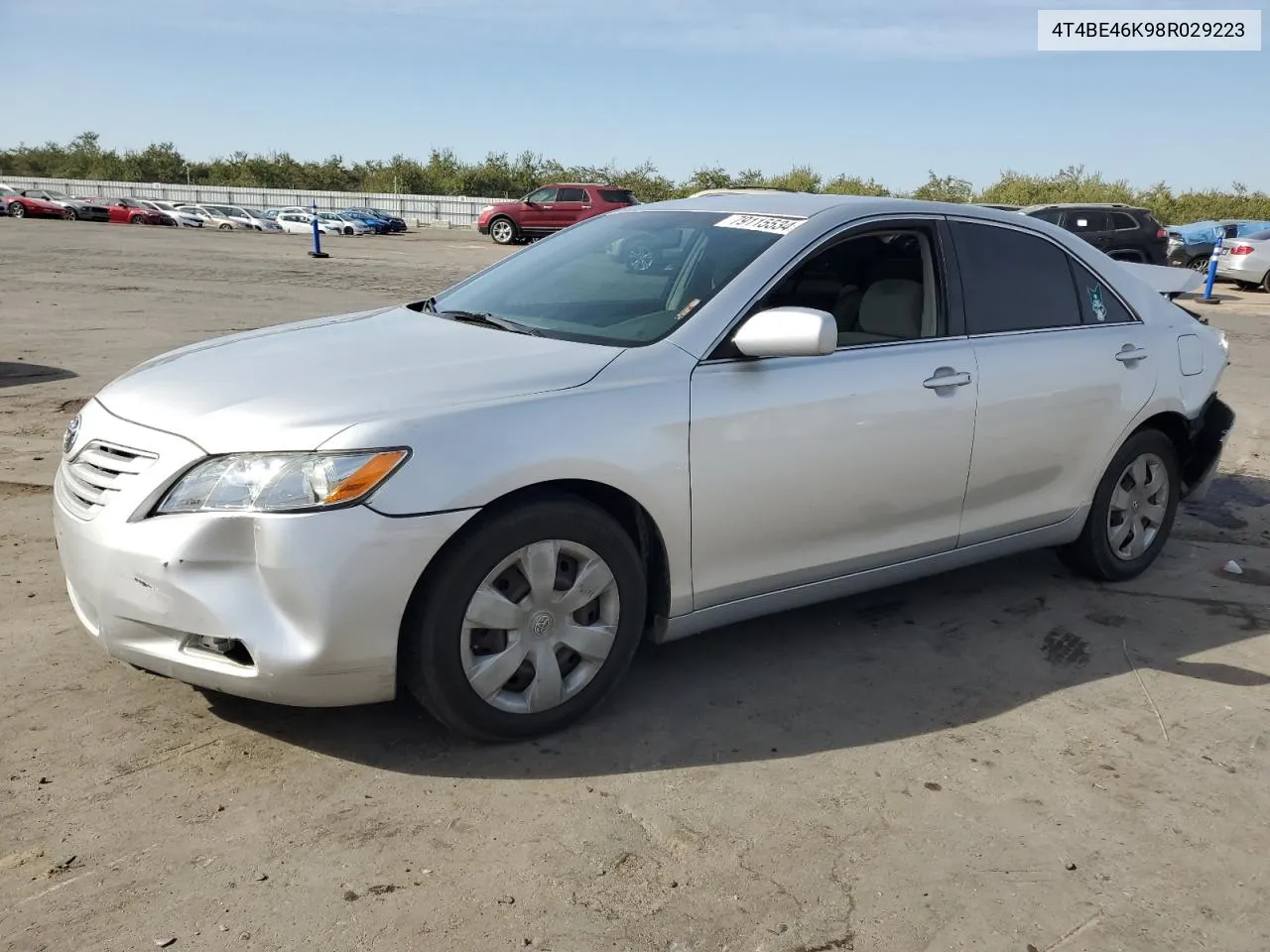 2008 Toyota Camry Ce VIN: 4T4BE46K98R029223 Lot: 79115534