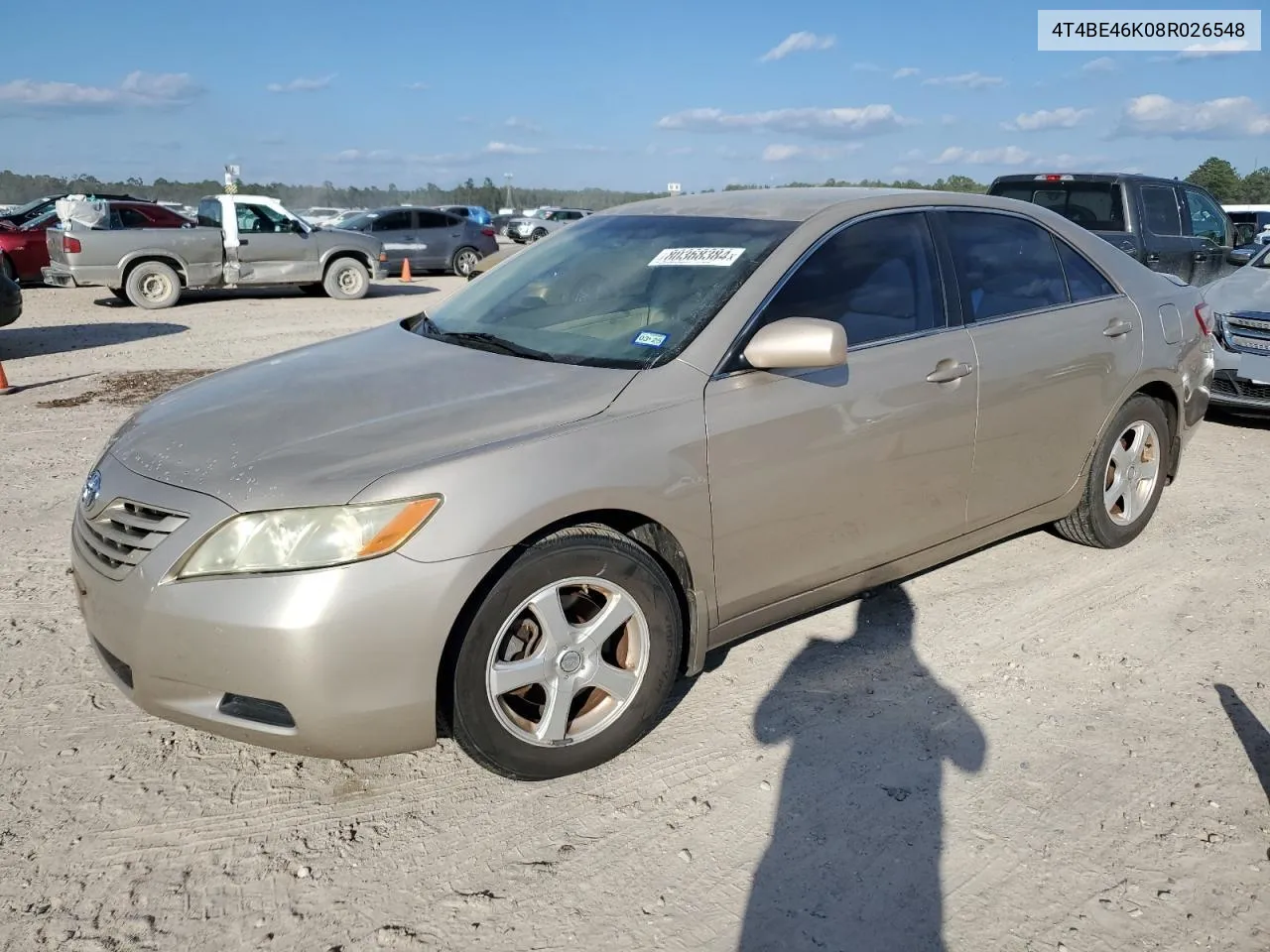 2008 Toyota Camry Ce VIN: 4T4BE46K08R026548 Lot: 80368384