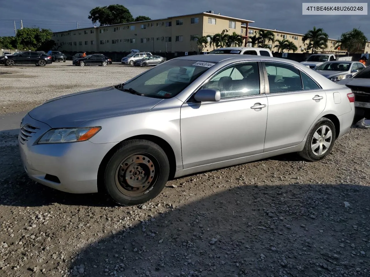 2008 Toyota Camry Ce VIN: 4T1BE46K48U260248 Lot: 80492814