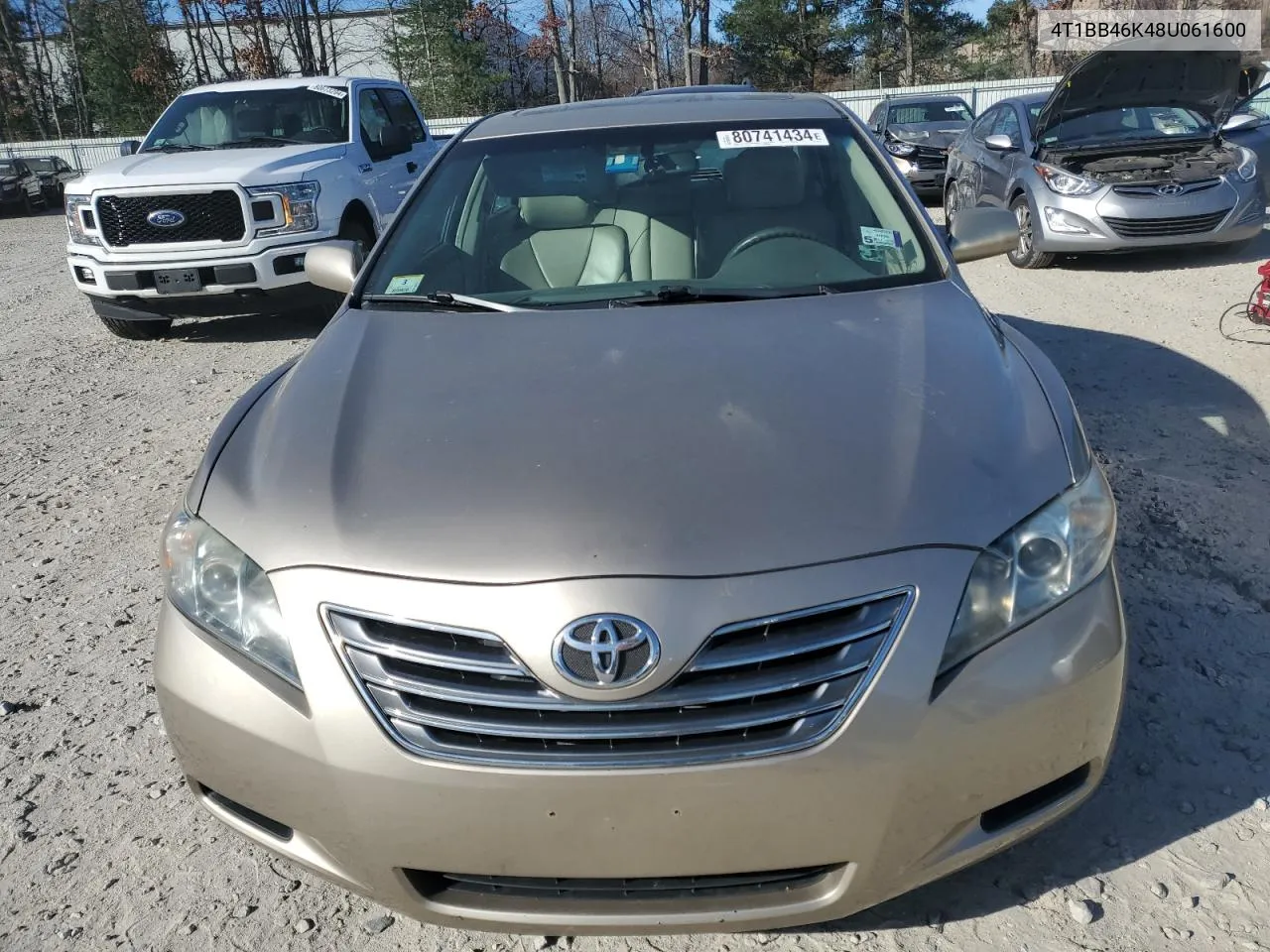 2008 Toyota Camry Hybrid VIN: 4T1BB46K48U061600 Lot: 80741434