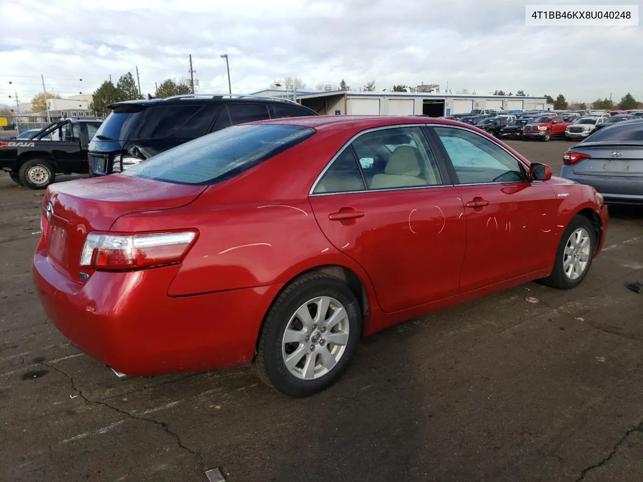 2008 Toyota Camry Hybrid VIN: 4T1BB46KX8U040248 Lot: 80871174