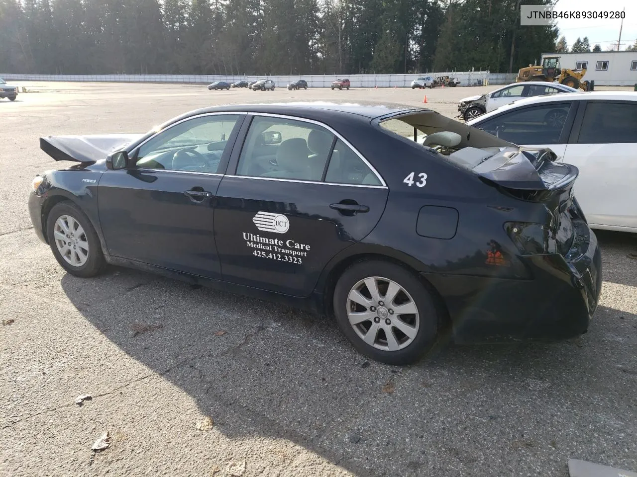 2009 Toyota Camry Hybrid VIN: JTNBB46K893049280 Lot: 38132584