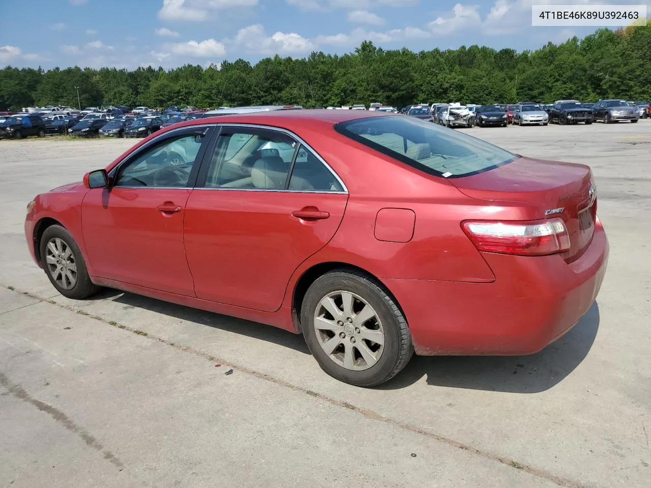 2009 Toyota Camry Base VIN: 4T1BE46K89U392463 Lot: 62875614