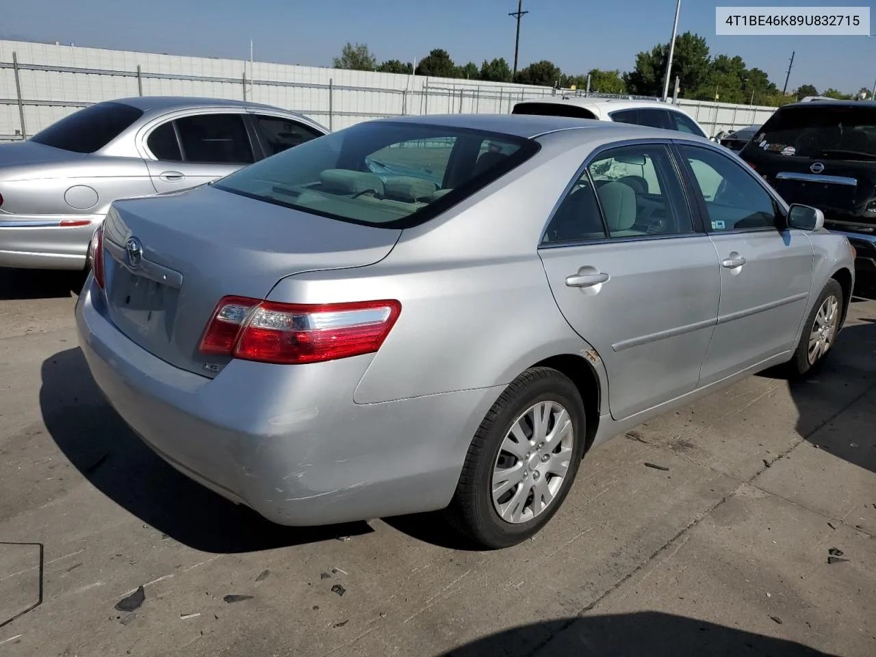 2009 Toyota Camry Base VIN: 4T1BE46K89U832715 Lot: 64989364