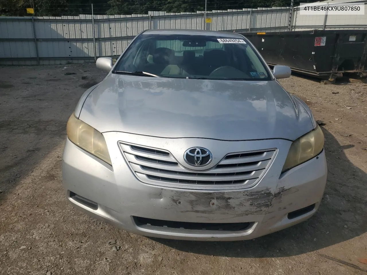 2009 Toyota Camry Base VIN: 4T1BE46KX9U807850 Lot: 68649254