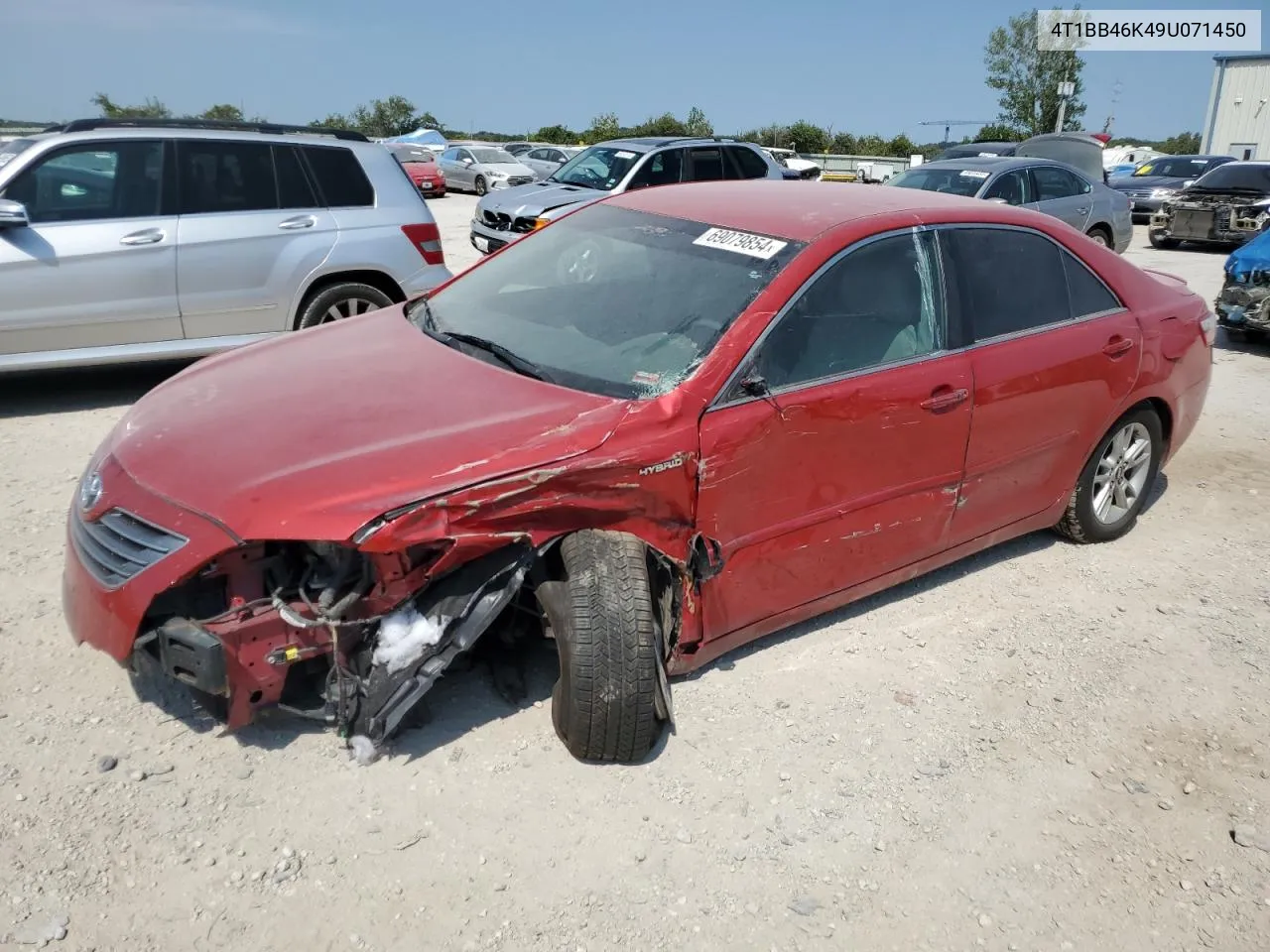 2009 Toyota Camry Hybrid VIN: 4T1BB46K49U071450 Lot: 69079854