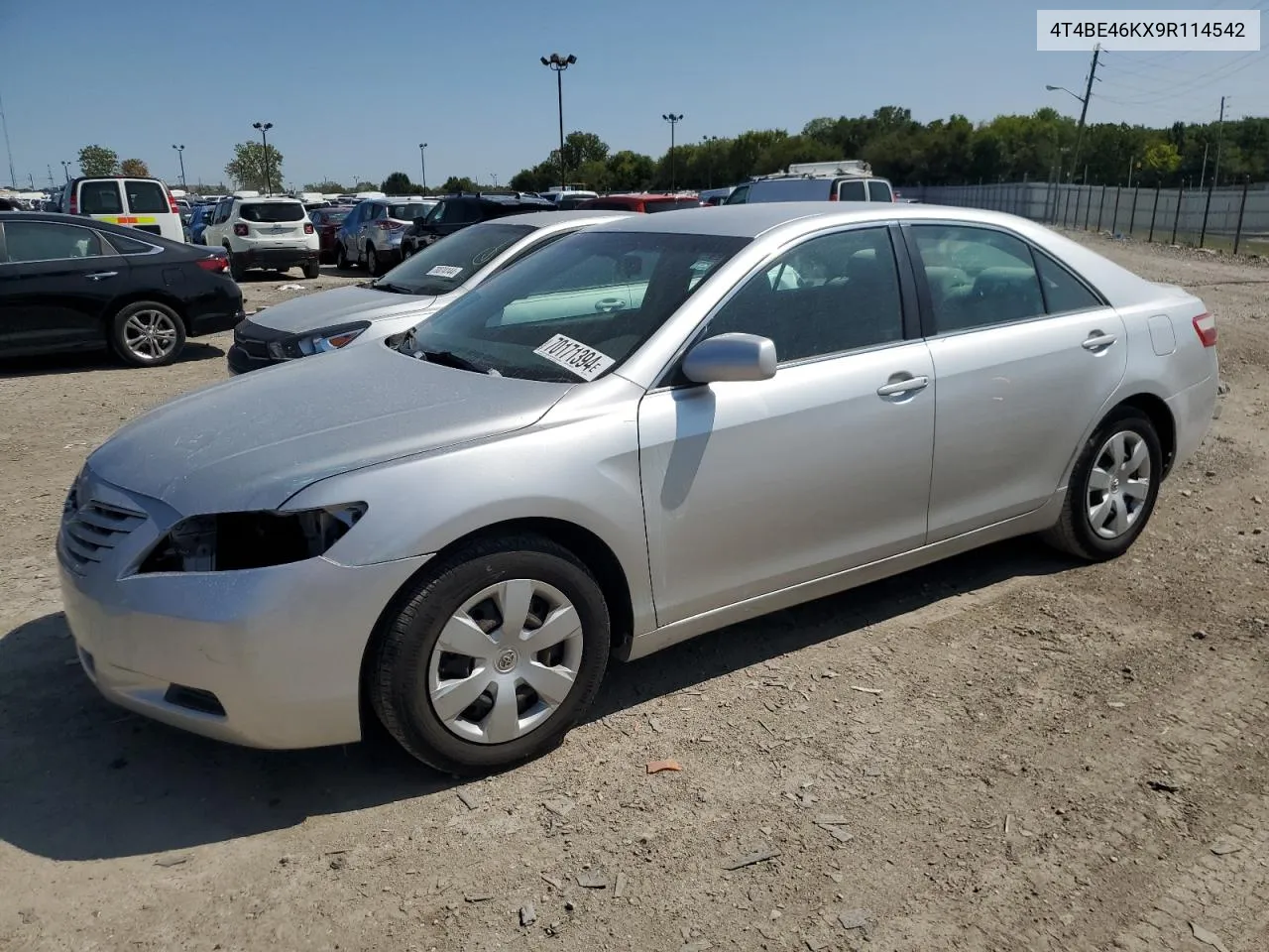 2009 Toyota Camry Base VIN: 4T4BE46KX9R114542 Lot: 70171394