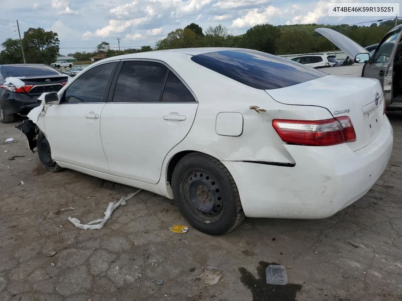 2009 Toyota Camry Base VIN: 4T4BE46K59R135251 Lot: 70279444