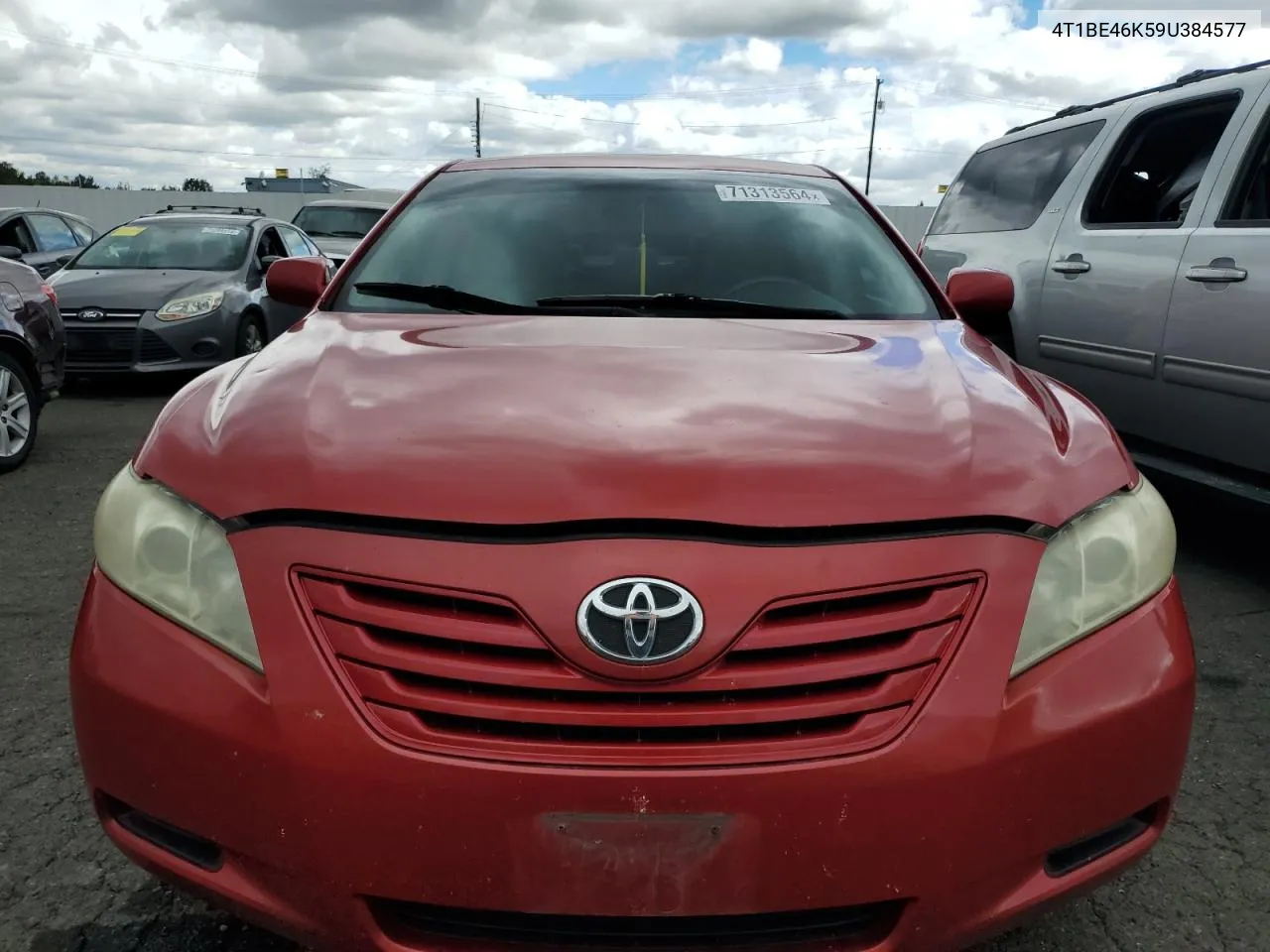 2009 Toyota Camry Base VIN: 4T1BE46K59U384577 Lot: 71313564