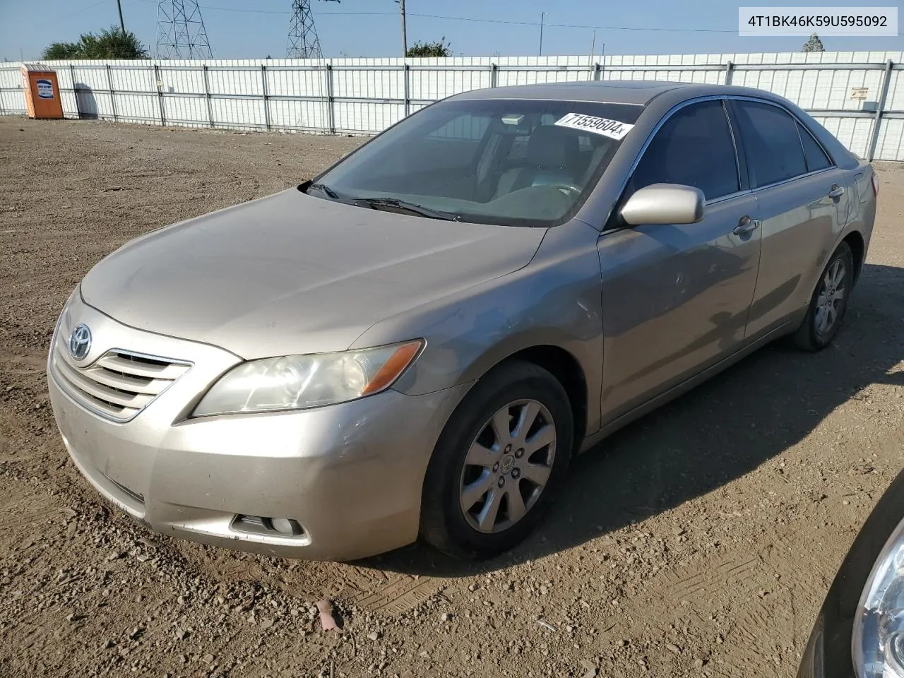 2009 Toyota Camry Se VIN: 4T1BK46K59U595092 Lot: 71559604