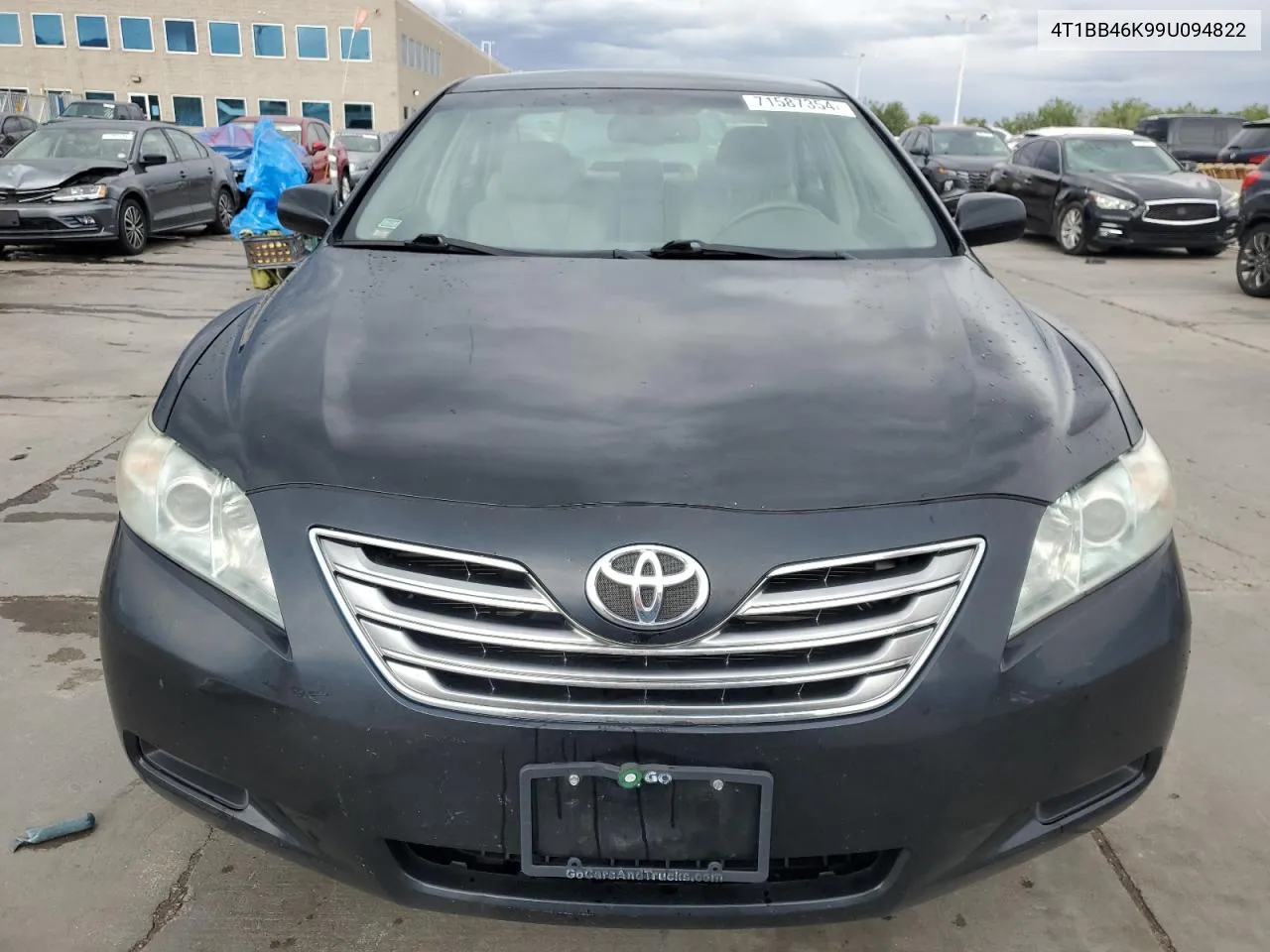 2009 Toyota Camry Hybrid VIN: 4T1BB46K99U094822 Lot: 71587354