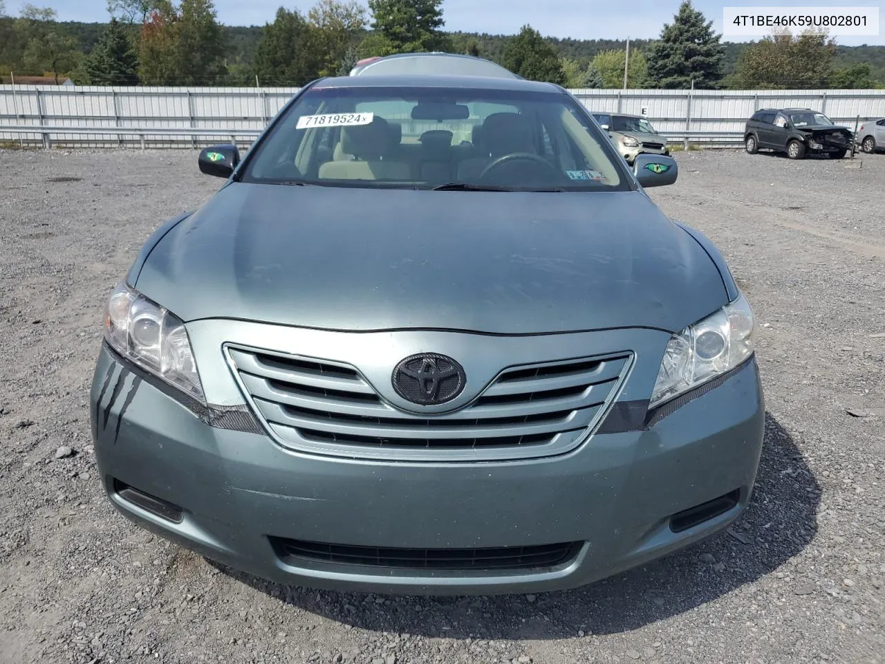 2009 Toyota Camry Base VIN: 4T1BE46K59U802801 Lot: 71819524