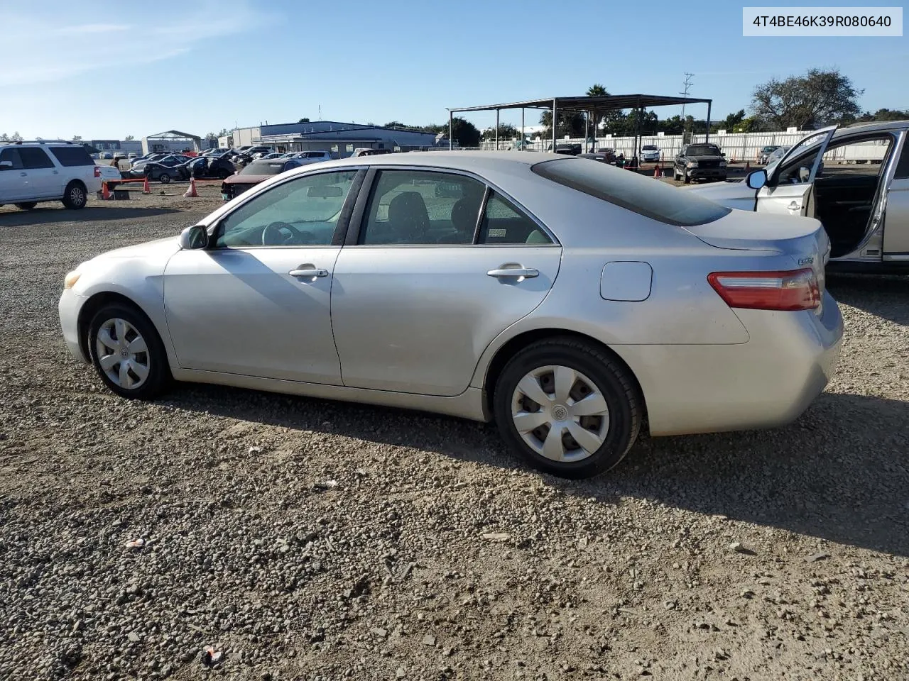 2009 Toyota Camry Base VIN: 4T4BE46K39R080640 Lot: 72281464