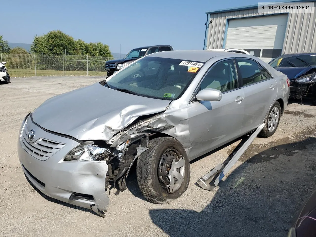 2009 Toyota Camry Base VIN: 4T4BE46K49R112804 Lot: 72374494