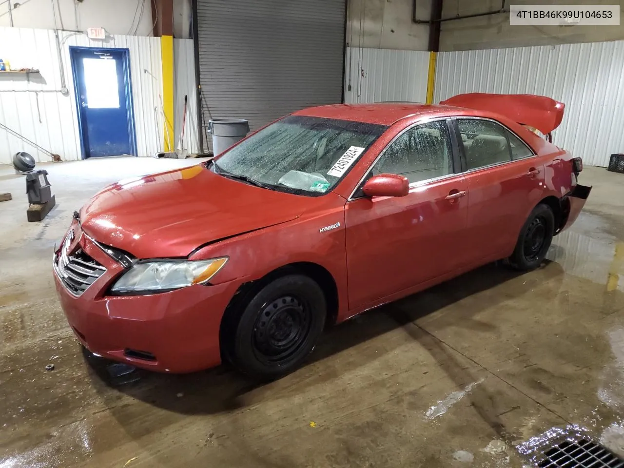 2009 Toyota Camry Hybrid VIN: 4T1BB46K99U104653 Lot: 72401924