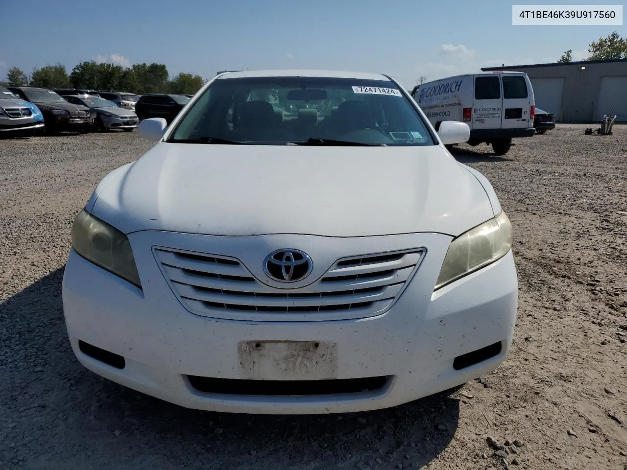 2009 Toyota Camry Base VIN: 4T1BE46K39U917560 Lot: 72471424