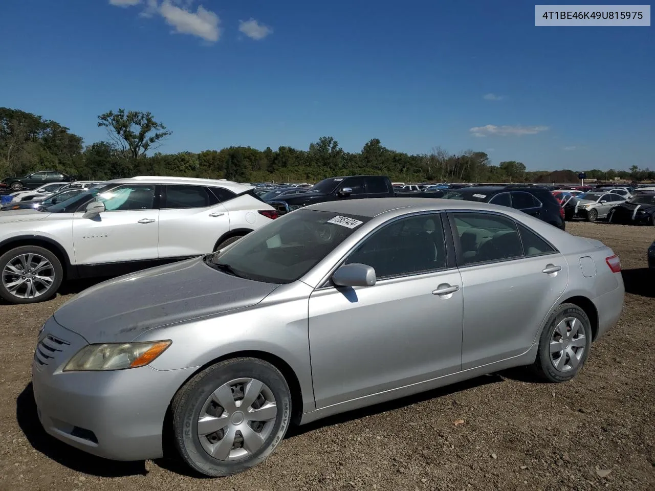 2009 Toyota Camry Base VIN: 4T1BE46K49U815975 Lot: 72851424