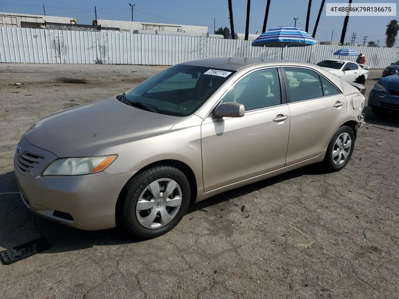 2009 Toyota Camry Base VIN: 4T4BE46K79R136675 Lot: 72992774