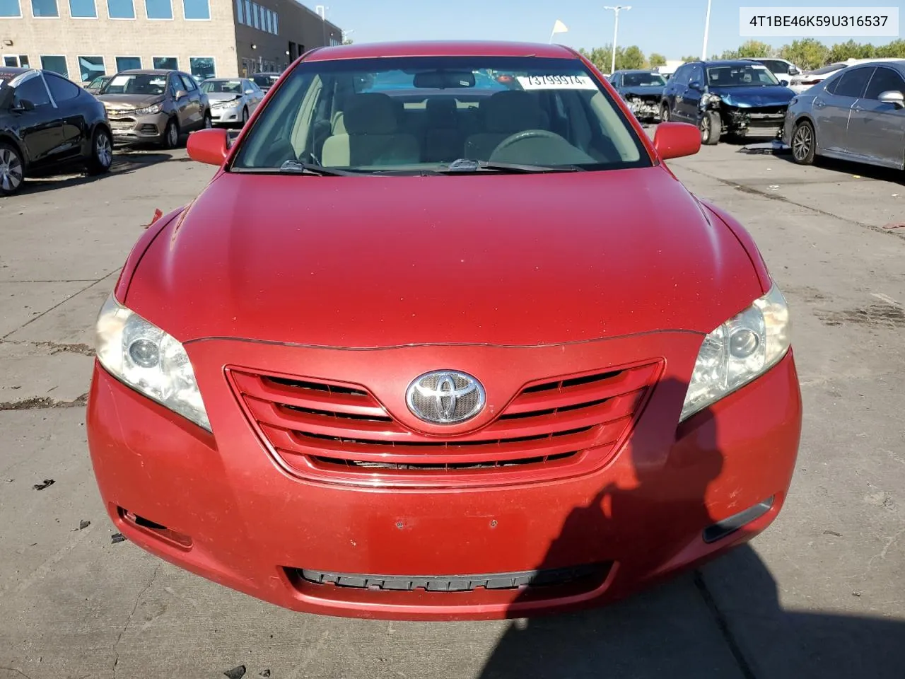 2009 Toyota Camry Base VIN: 4T1BE46K59U316537 Lot: 73799974