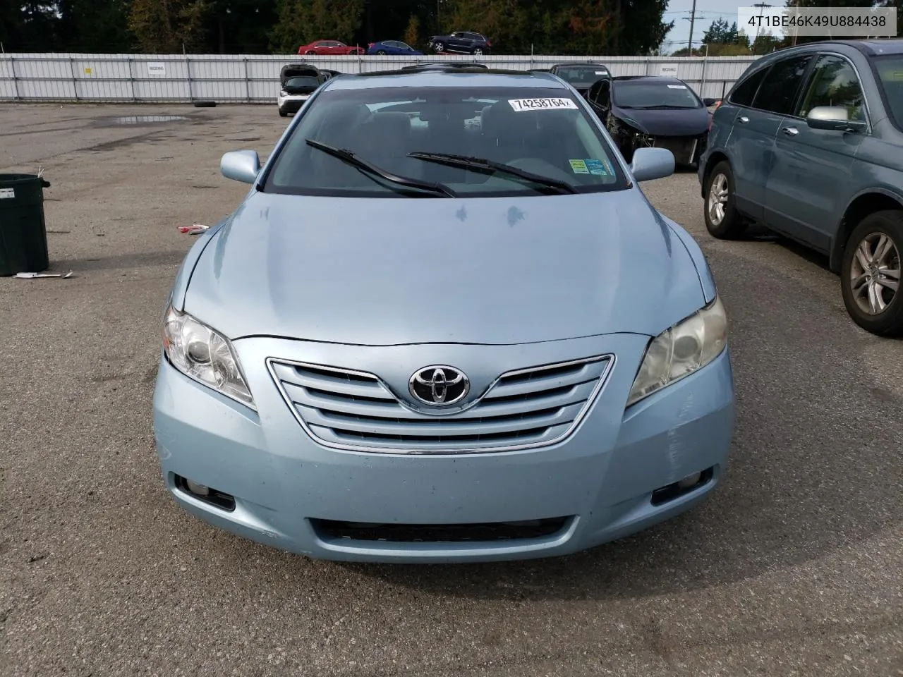 2009 Toyota Camry Base VIN: 4T1BE46K49U884438 Lot: 74258764