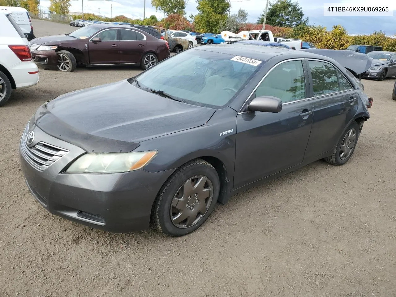 2009 Toyota Camry Hybrid VIN: 4T1BB46KX9U069265 Lot: 75451054