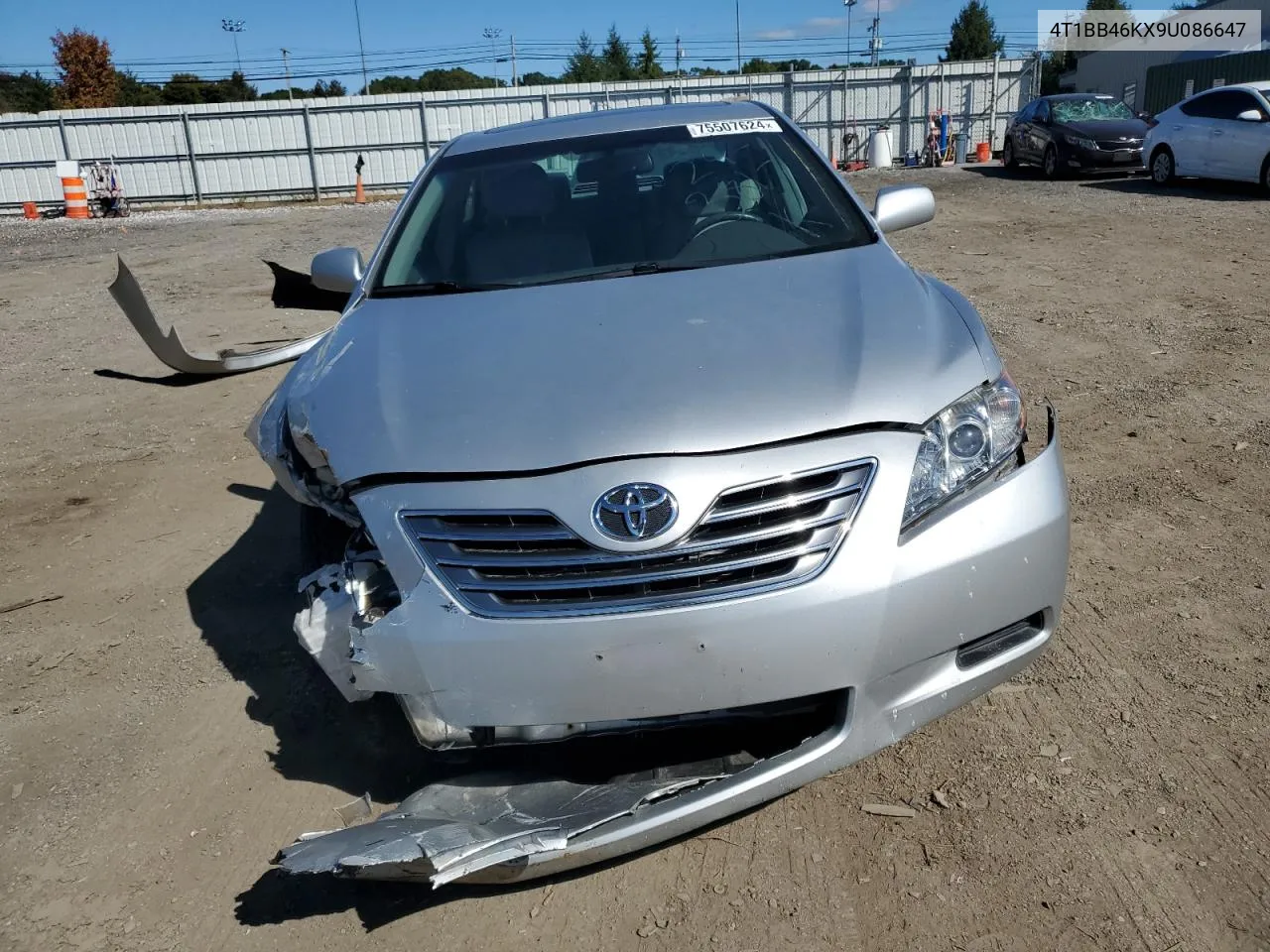 2009 Toyota Camry Hybrid VIN: 4T1BB46KX9U086647 Lot: 75507624