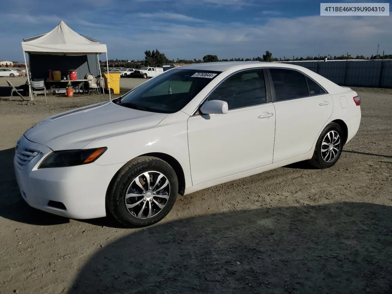 2009 Toyota Camry Base VIN: 4T1BE46K39U904310 Lot: 75763644