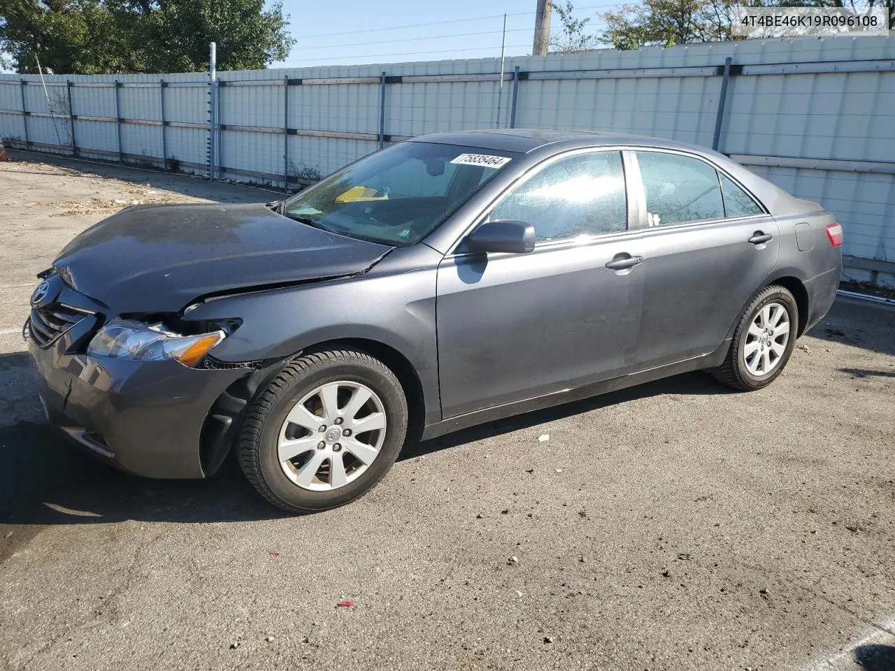 2009 Toyota Camry Base VIN: 4T4BE46K19R096108 Lot: 75835464