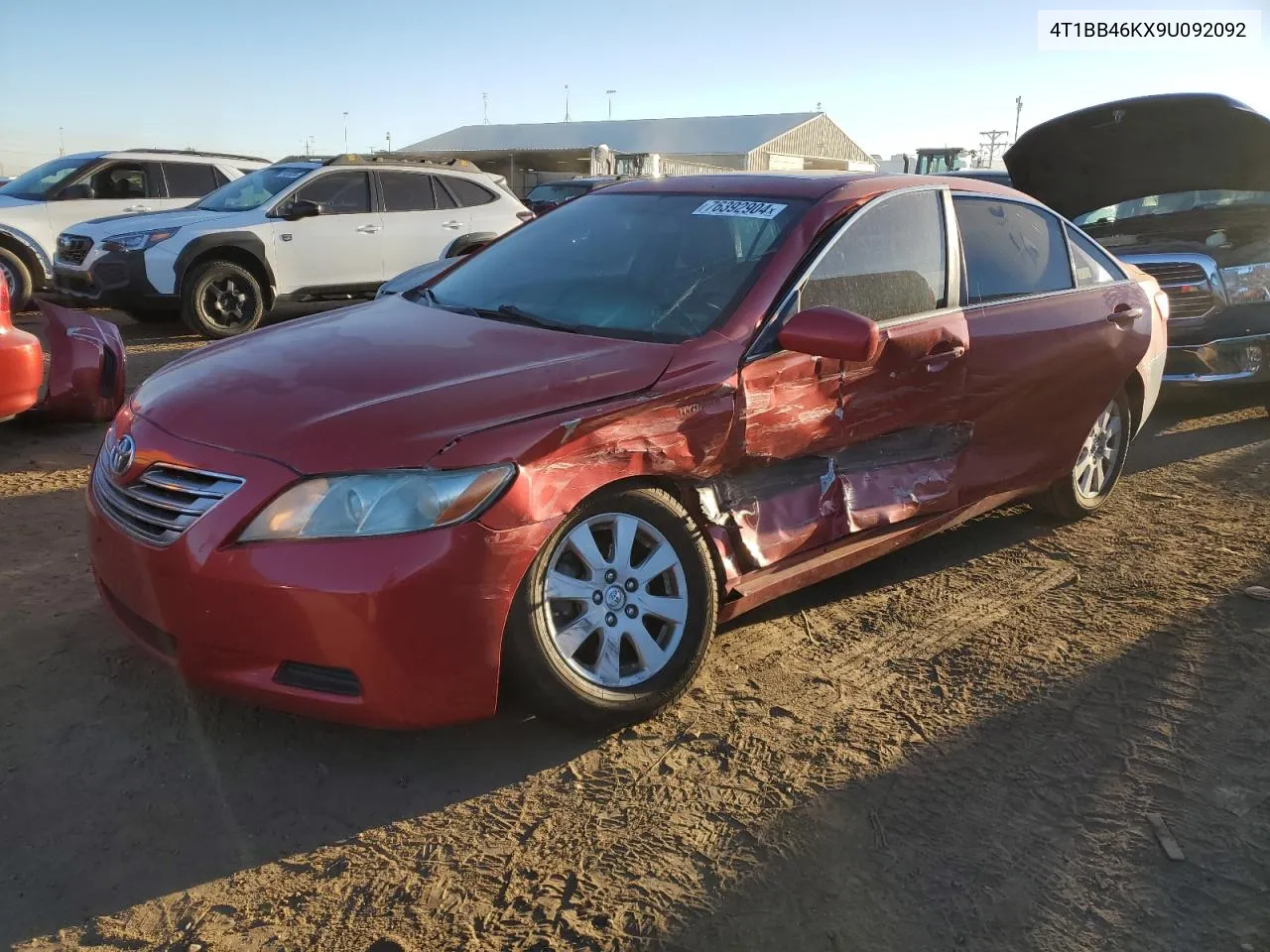 2009 Toyota Camry Hybrid VIN: 4T1BB46KX9U092092 Lot: 76392904