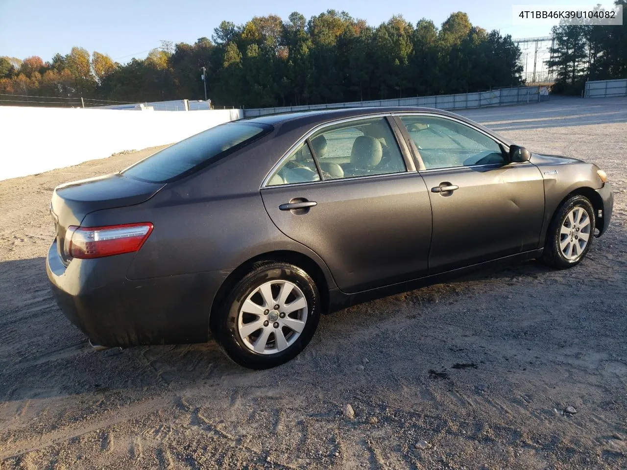 2009 Toyota Camry Hybrid VIN: 4T1BB46K39U104082 Lot: 76695024